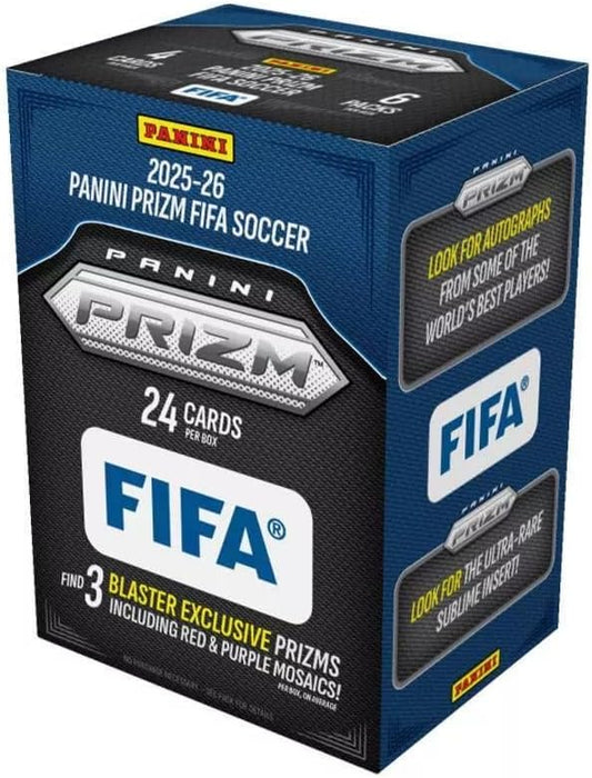 Panini 2025-26 Prizm Soccer Trading Card BLASTER Box [6 Packs]