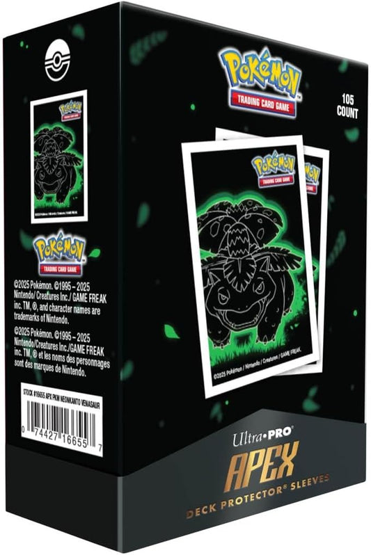 Ultra Pro Apex Deck Protectors - Pokemon Neon Kanto - Venusaur (105ct)