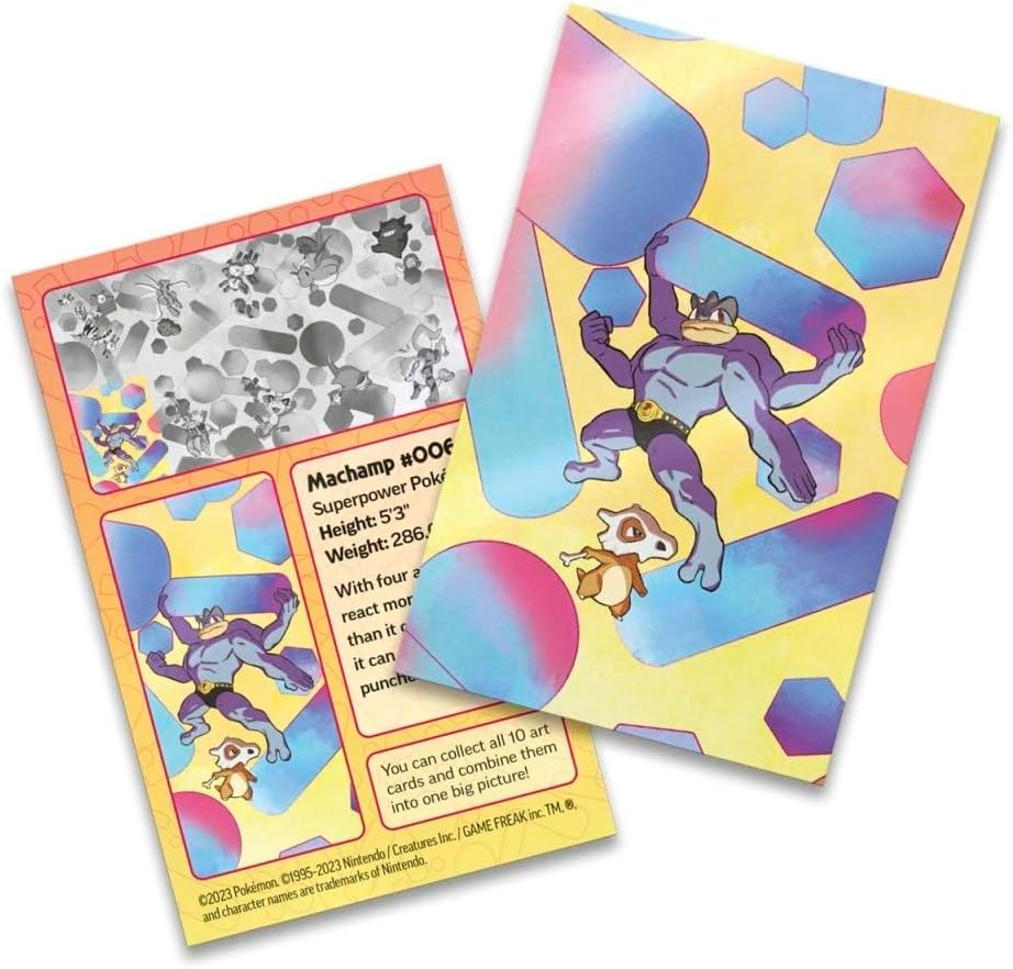 Pokémon TCG: Scarlet & Violet—151 Mini Tin – Machamp and Cubone (2 Booster Packs, 1 Coin & 1 Art Card)