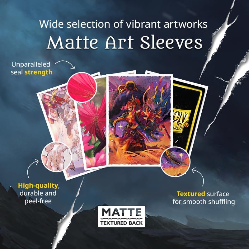 Dragon Shield | Grand Archive Matte Art Sleeves | 100 CT - Smooth & Tough Premium TCG Sleeves | Compatible with Pokemon, One Piece & Magic the Gathering | Azrael, Archangel of Materia