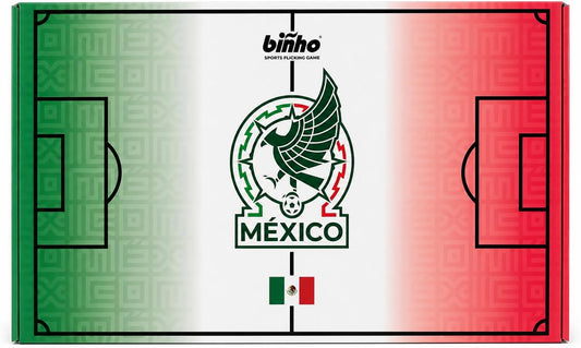Binho Board Classic Board Game Mexico National Team (Green) Edition - 2-Player Fast-Paced Finger Flicker Pinball Family Board Games - Portable Tabletop Sports Game Set for Any Occasion