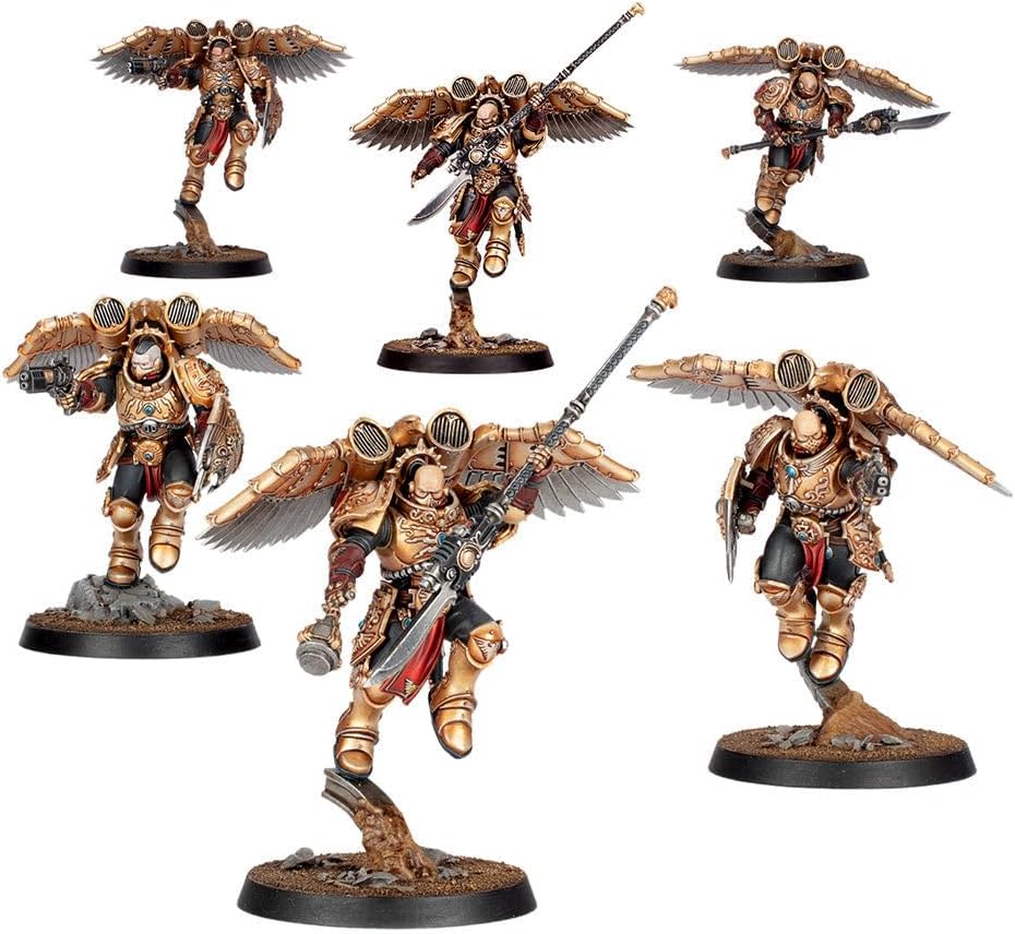 Warhammer The Horus Heresy Legio Custodes Venatari Sodality, 6 Plastic Miniatures with Jump Harnesses