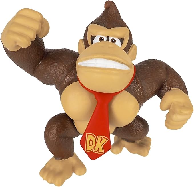 Sanei Boeki Super Mario Figure Collection Donkey Kong 1.57 x 1.57 x 1.96 Inches FCM-031 Japan Import with Original Stylus Ballpoint Touch Pen