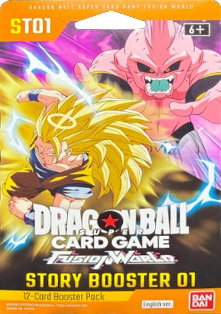 Dragon Ball Super Card Game Fusion World Story Booster 01 (ST01) Sleeved Booster Pack - 12 Cards