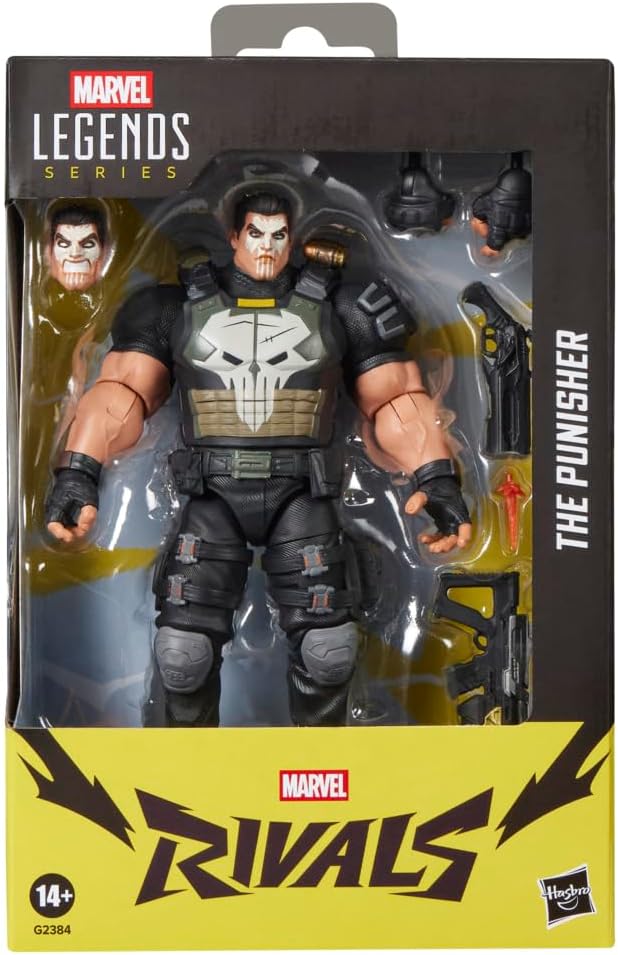Marvel Legends Series Marvel Rivals The Punisher, Video Game-Inspired Collectible 6-Inch Action Figure