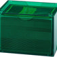 Dragon Shield Strongbox Deck Box Clear Green, Holds 100+ Double Sleeved Cards, Acrylic TCG Storage Case, Vacuum Seal Closure, Stackable, Display Lid, 83.5 x 106 x 75.5 mm