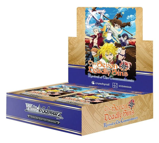 Bushiroad Seven Deadly Sins Revival of The Commandments 16 Packs - 9 Cards per Pack - English - Weiss Schwarz Booster Box