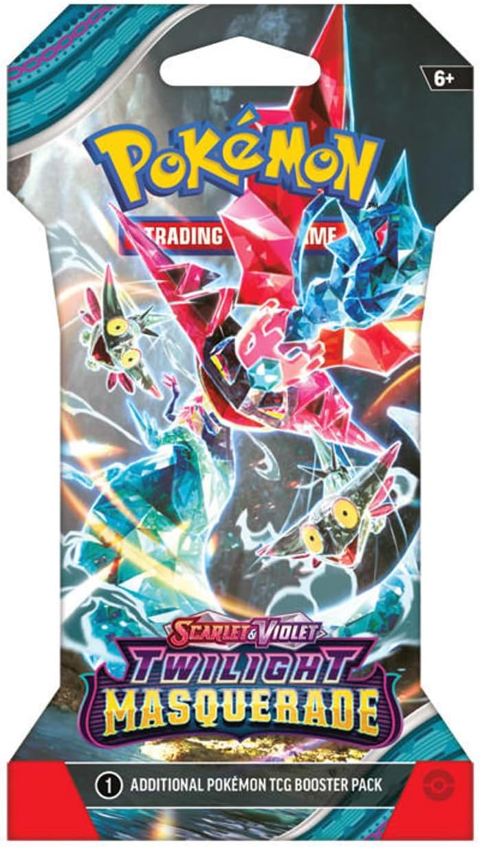 Pokemon TCG Twilight Masquerade Sleeved Booster Pack Lot - 8 Booster Packs
