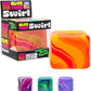 Schylling NeeDoh Nice Cube Swirl - Sensory Toy with a Super Solid Squish - Unique, Swirling Color Blend - Color May Vary (1 Per Pack)