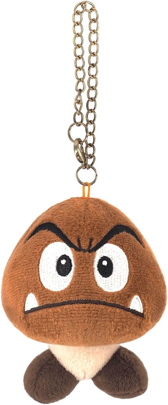 Sanei Boeki MM04 Super Mario All Star Collection Goombo, Mascot, W 3.0 x D 2.8 x H 3.5 inches (7.5 x 7 x 9 cm), Plush Mascot