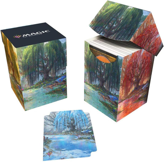 Ultra Pro - Bloomburrow 100+ Deck Box® Season Lands: Three Tree City