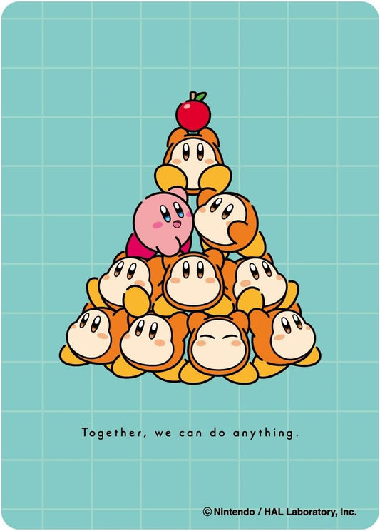 Ensky Players 80ct Card Sleeves - Character Kirby Play with Waddle Dee "Merge Your Power" (EN-1498)