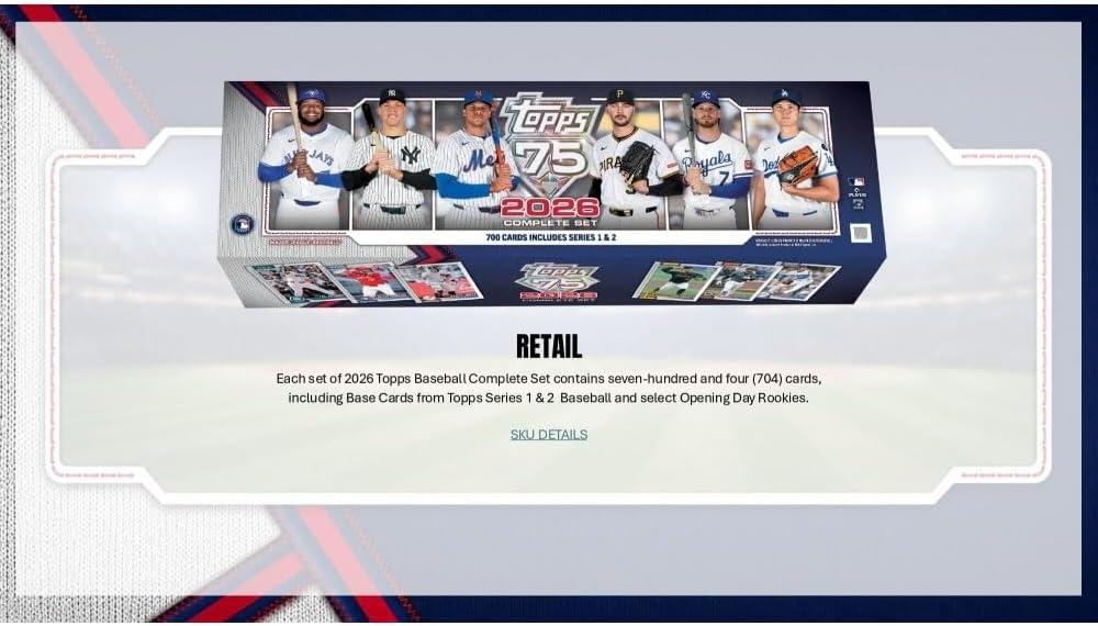 2026 Topps Baseball Factory Complete Trading Card Set (4 Short-Printed Rookie Cards Per Set)