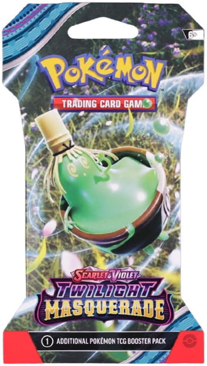 Pokemon TCG Twilight Masquerade Sleeved Booster Pack Lot - 8 Booster Packs