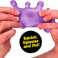 Schylling NeeDoh SplootSplat -The Splat that Sploots - Sensory Toy to Squish, Squeeze, and Pull - Color May Vary (1 Per Pack)