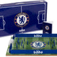Binho Board Classic Board Game Chelsea Edition - 2-Player Fast-Paced Finger Flicker Pinball Family Board Games - Portable Tabletop Sports Game Set for Any Occasion