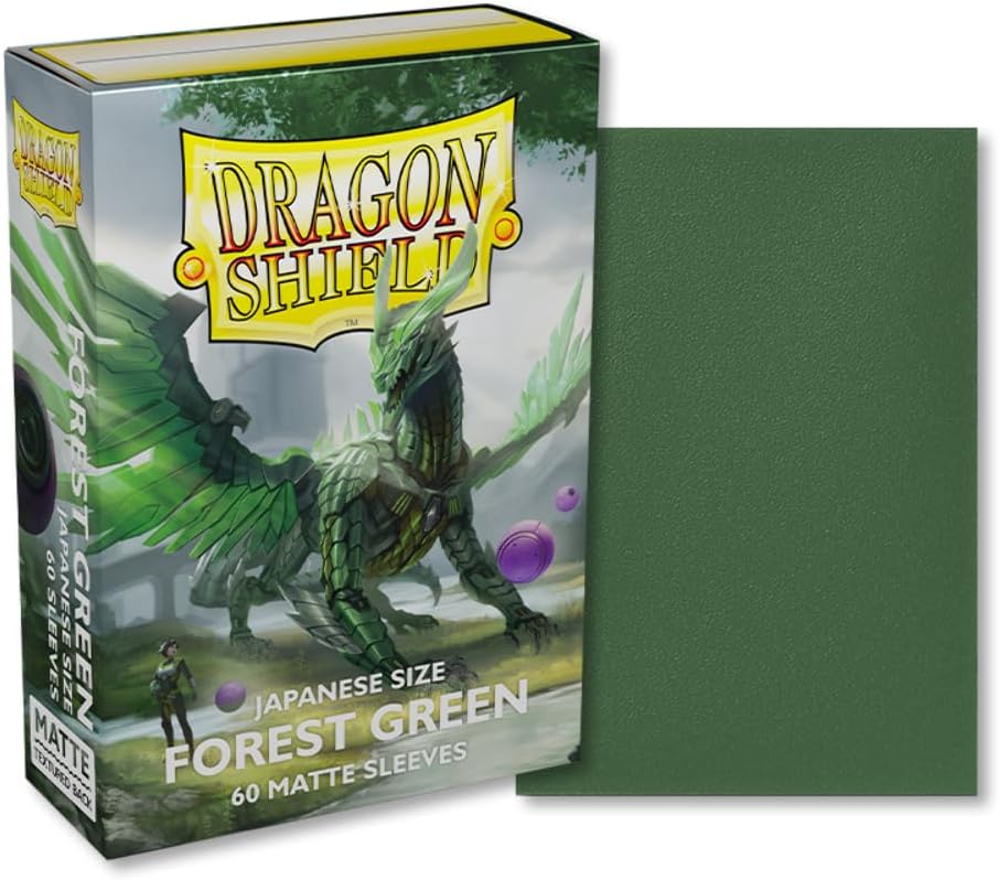 Dragon Shield Matte Mini Japanese Forest Green 60 ct Card Sleeves Individual Pack