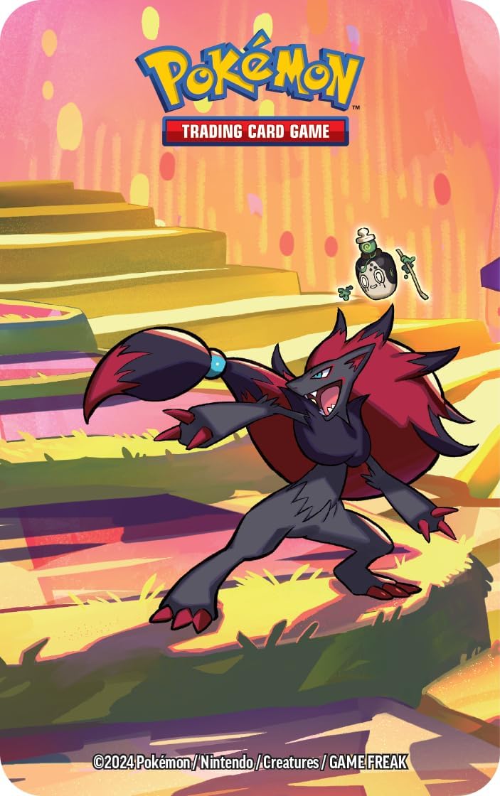 Pokemon TCG: Scarlet & Violet—Shrouded Fable Mini Tin – Zoroark (2 Booster Packs & 1 Sticker Sheet)