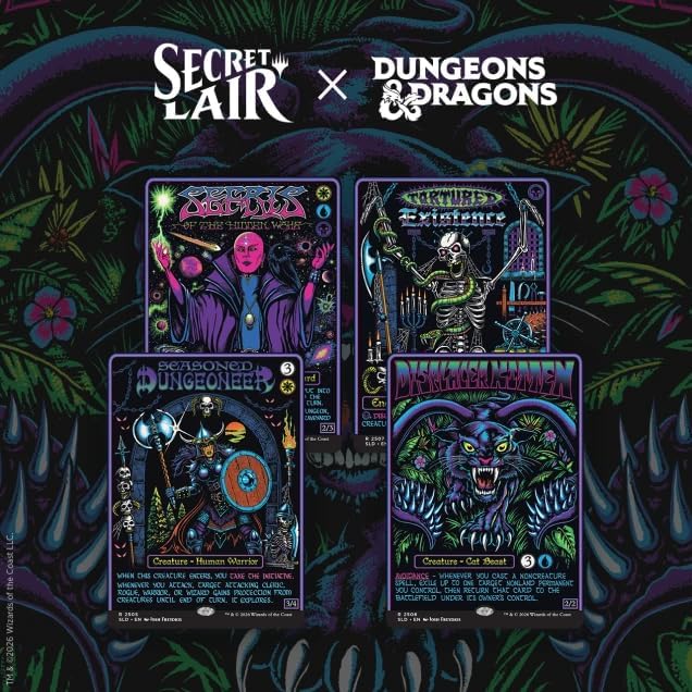 Magic: The Gathering Secret Lair x Dungeons & Dragons: Black Lights & Dark Dungeons Non-Foil Edition