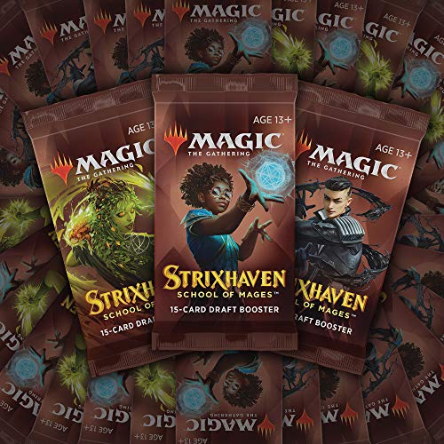 Magic The Gathering Strixhaven Draft Booster Box | 36 Packs (540 Magic Cards) , Brown