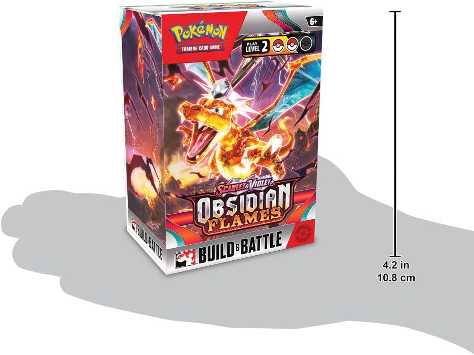 Pokemon Scarlet & Violet SV03 Obsidian Flames Build & Battle Box - 4 Packs