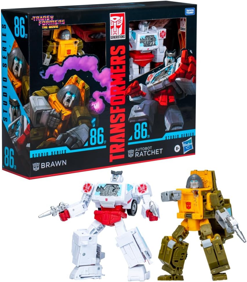 Transformers Studio Series Deluxe The Transformers: The Movie Brawn & Autobot Ratchet