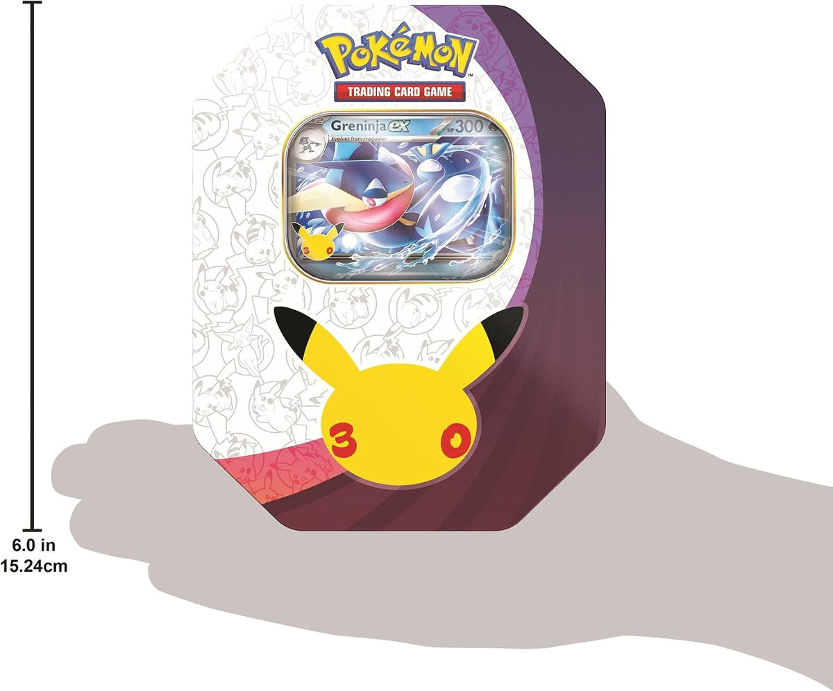Pokemon TCG: 30th Celebration Tin - Greninja ex - Presale Ships 12/04/2026