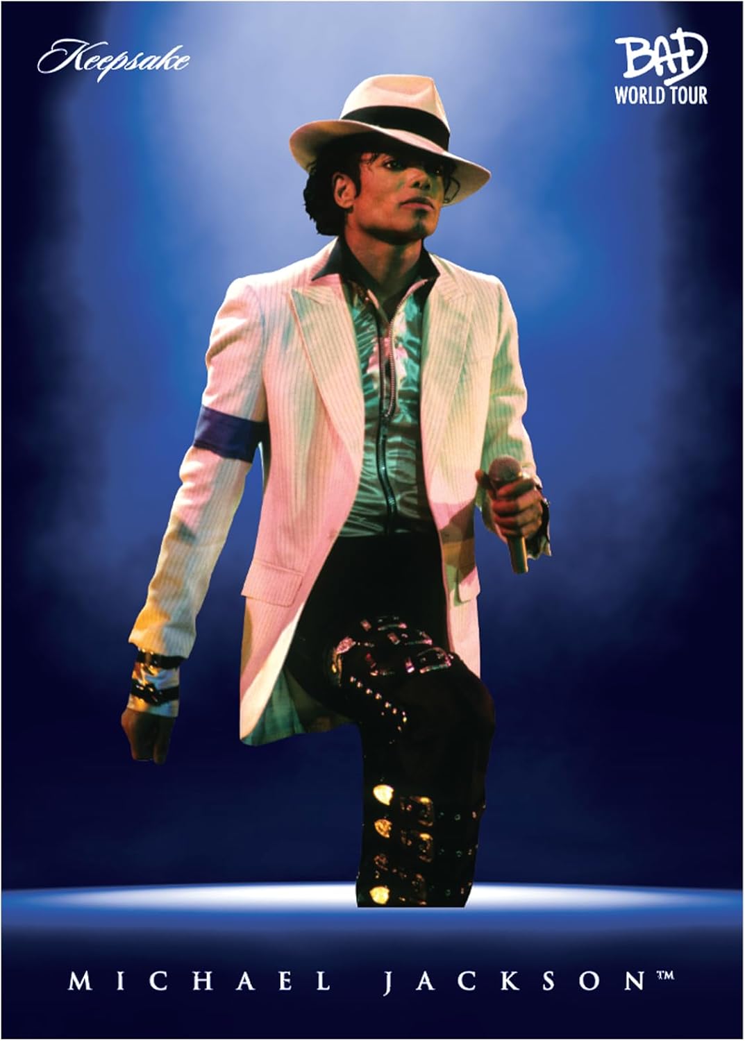 Michael Jackson Bad World Tour Keepsake Premiere Hobby Box: 16 Packs, Chase Rare 1/1 Cut Signature and Authentic Tour-Worn Glove Relics, 300+ Card Set