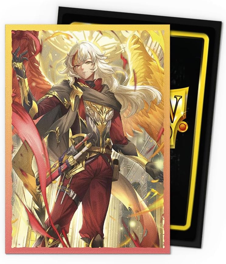 Dragon Shield | Grand Archive Matte Art Sleeves | 100 CT - Smooth & Tough Premium TCG Sleeves | Compatible with Pokemon, One Piece & Magic the Gathering | Azrael, Archangel of Materia