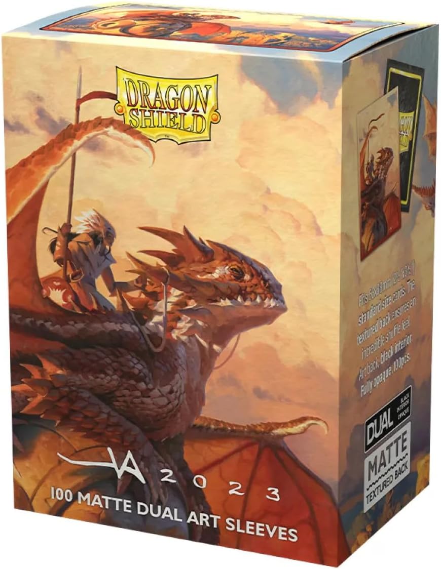 Dragon Shield | Matte Dual Art Standard Size Card Sleeves | 100 CT - Smooth & Tough Premium TCG Sleeves - Compatible with Pokemon, Flesh & Blood, One Piece & Magic the Gathering | The Adameer