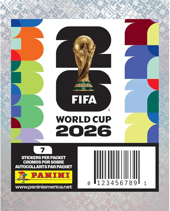 2026 Panini FIFA World Cup Soccer Sticker Pack Lot - 5 Sticker Packs