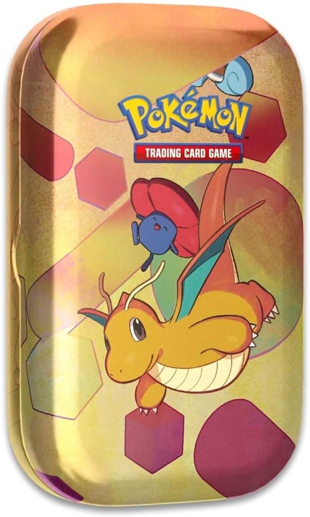 Pokémon TCG: Scarlet & Violet—151 Mini Tin – Dragonite and Vileplume (2 Booster Packs, 1 Coin & 1 Art Card)