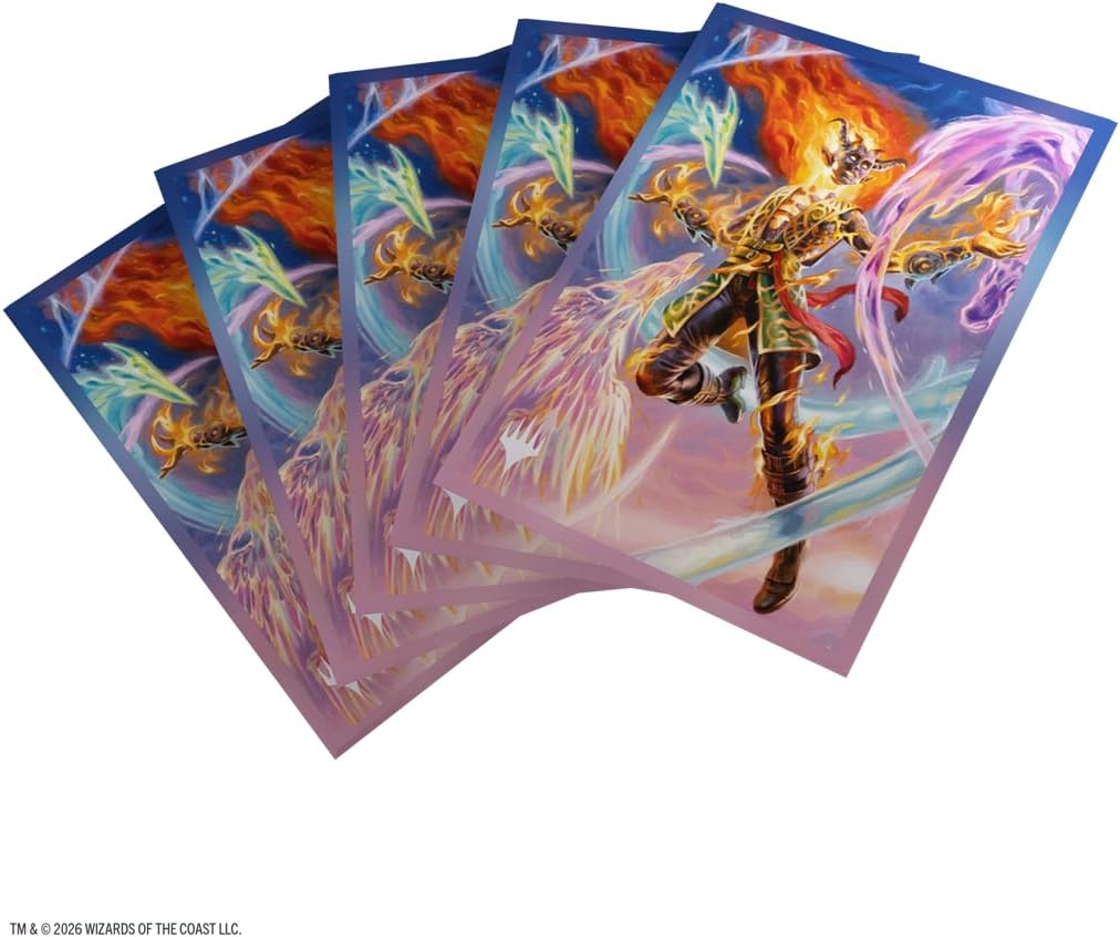 Gamegenic Magic: The Gathering Lorwyn Eclipsed Premium Art Sleeves - Ashling, The Limitless Design, 105 Textured Matte Sleeves, Smooth Shuffle & Card Protection, Full-Color, Acid-Free, PVC-Free