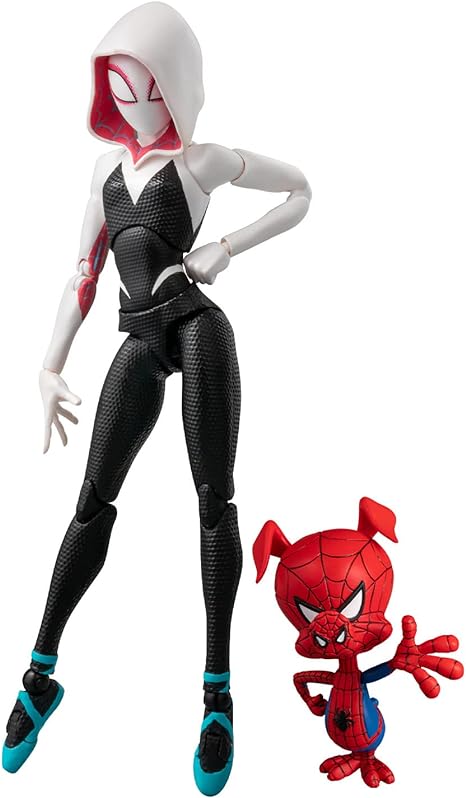 Spider-Man: Spider-Verse SV Action Spider Gwen & Spider Ham Non-Scale ABS & PVC Pre-Painted Complete Action Figure