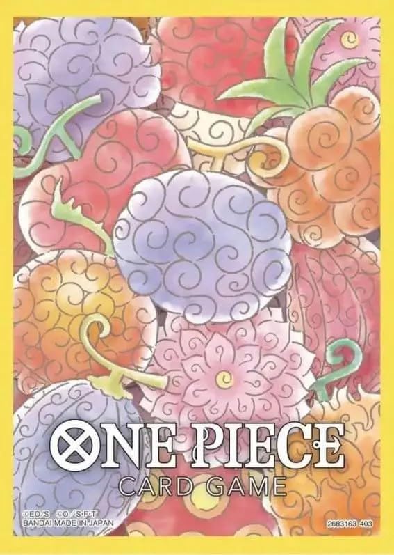 One Piece Trading Card Game Assortment 4 Devil Fruits Card Sleeves [70 Count]