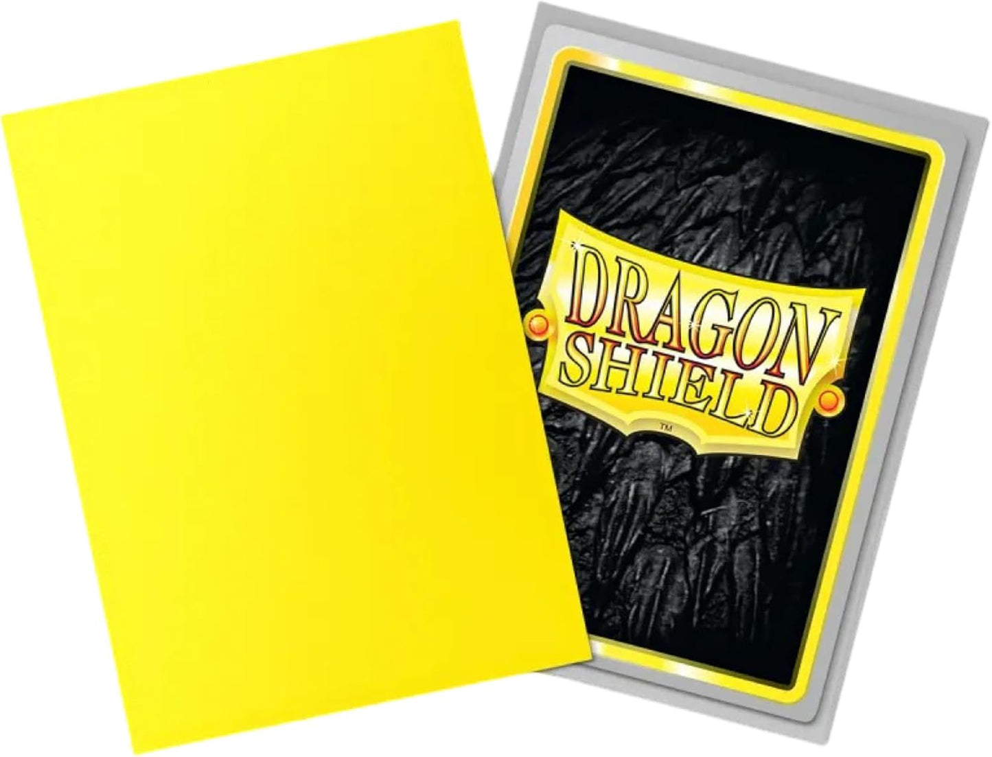 Dragon Shield Matte Dual Standard Size Card Sleeves 100ct - Yellow & Silver