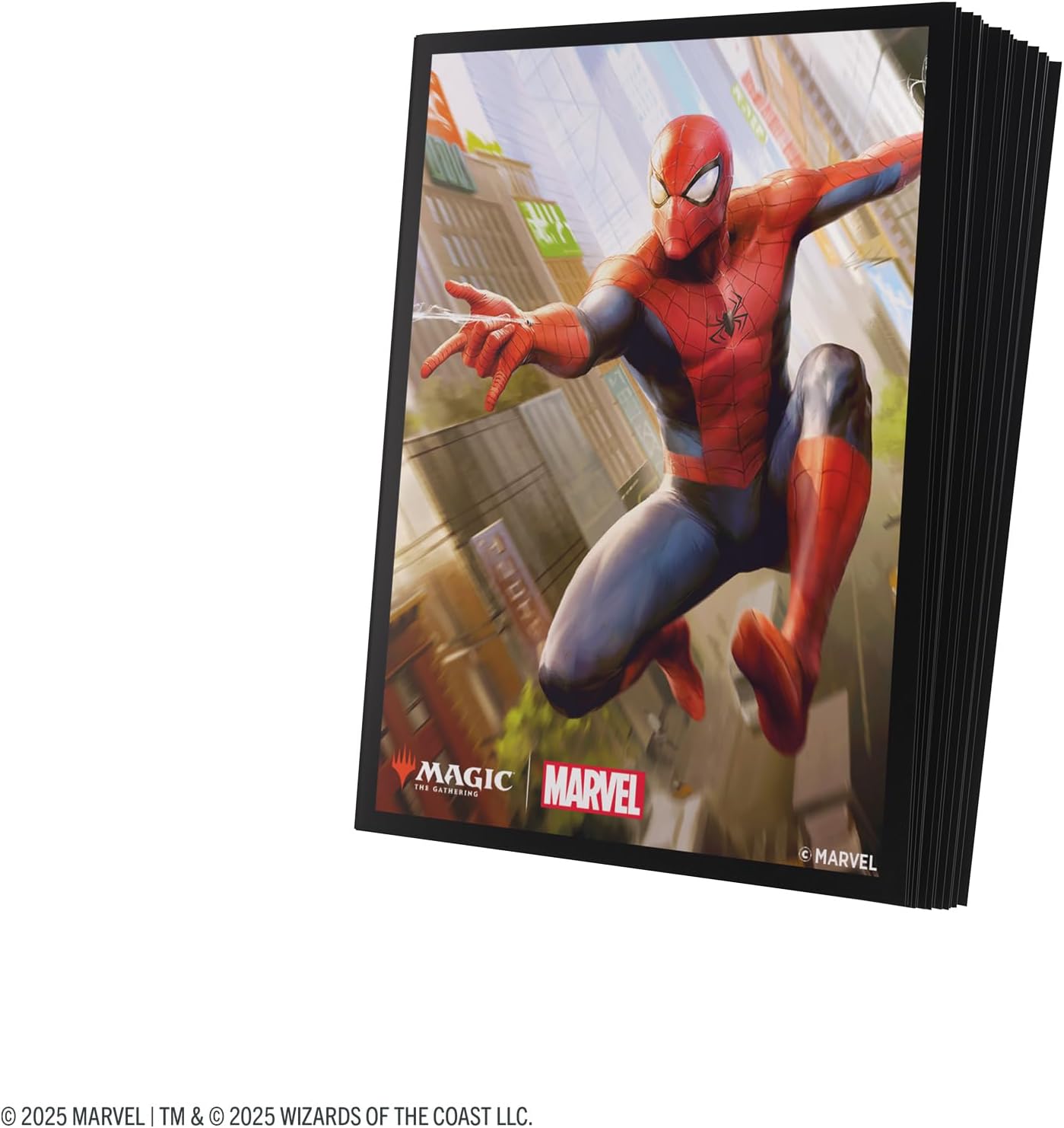 Gamegenic Magic: The Gathering Marvel's Spider-Man Premium Art Sleeves - Spider-Man - 105 Matte Textured Card Sleeves with Full-Color Artwork, Tournament-Ready & Plastic-Free Packaging