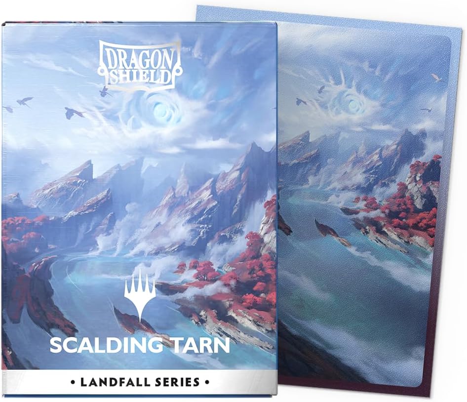 Dragon Shield | Matte Dual Art Sleeves | 100 CT - Smooth & Tough Premium TCG Sleeves | Compatible with Magic: The Gathering | Landfall Series – Scalding Tarn