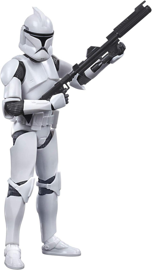 STAR WARS The Black Series Phase I Clone Trooper Toy 6-Inch Scale The Clone Wars Collectible Action Figure, Kids Ages 4 and Up,E9367