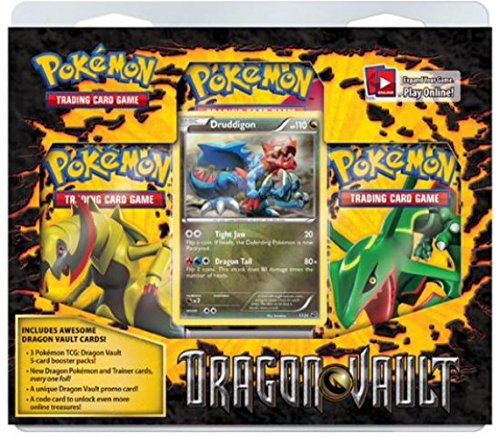 Pokemon Card Game Dragons Vault Special Edition [3 Booster Packs & 1 Promo Card] - Colors Assorted