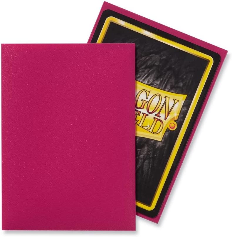 Dragon Shield 100ct Standard Card Sleeves Display Case (10 Packs) - Matte Magenta