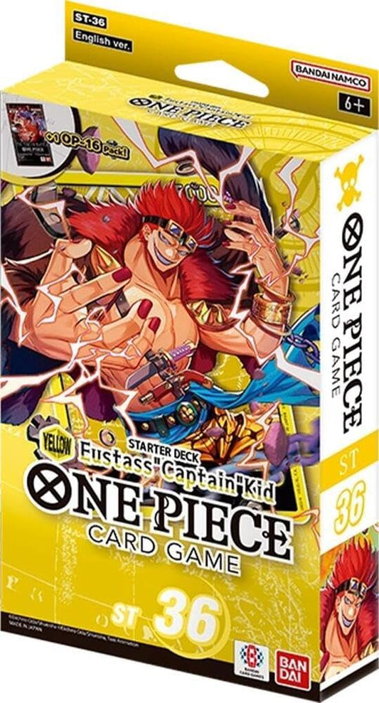 One Piece Card Game Card Game Starter Deck - ST-36 Yellow Eustass Captain Kid