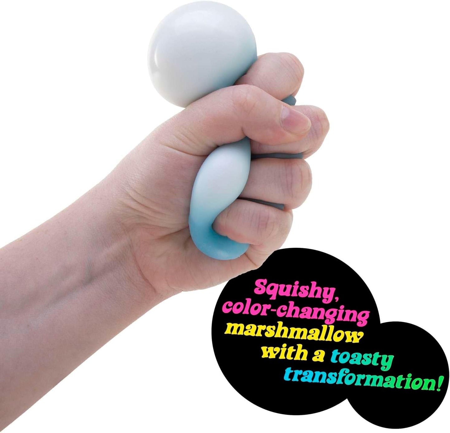Schylling NeeDoh Mello Mallo - Sensory Toy with a Satisfying Dough Filling - Changes Color in the Sun - Color May Vary