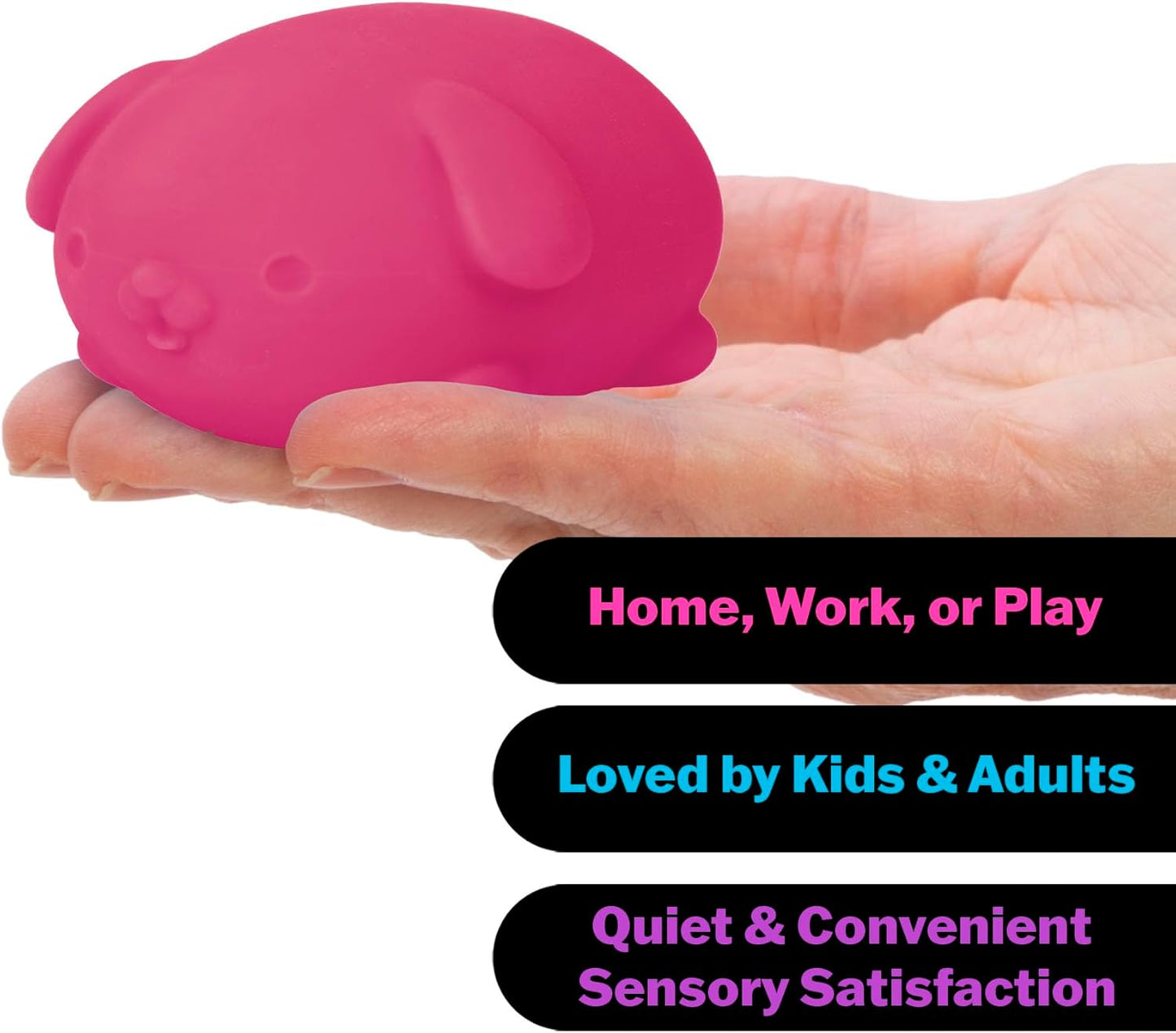 Schylling NeeDoh Funky Pups – Squishy Sensory Toy – Soft Dough Filling – Color May Vary