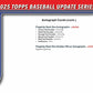 2025 Topps Update Series Baseball Hanger Trading Card Box (Find Hanger Exclusive Diamante Parallels!)