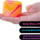 Schylling NeeDoh Nice Cube Swirl - Sensory Toy with a Super Solid Squish - Unique, Swirling Color Blend - Color May Vary (1 Per Pack)