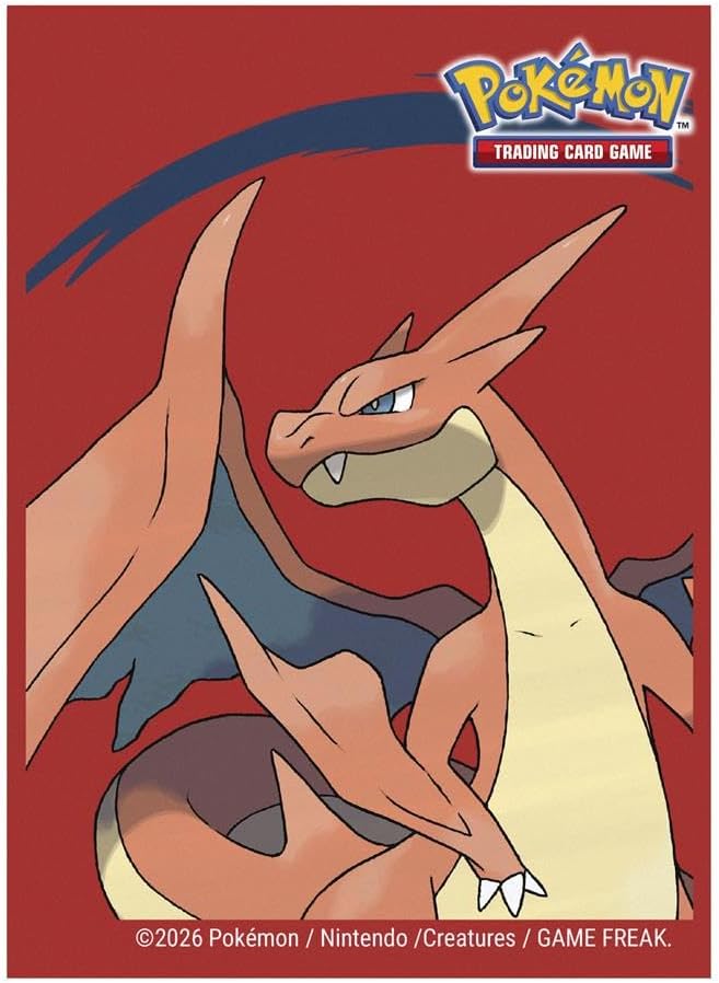 Ultra PRO Pokémon Trading Card Game Mega Charizard Y Deck Protector Sleeves | 65 Standard Size Card Sleeves | Officially Licensed Pokémon Accessory