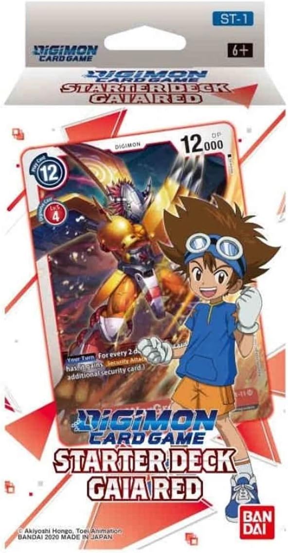 Bandai - Digimon Card Game: Starter Deck- Gaia Red - Trading Card Game