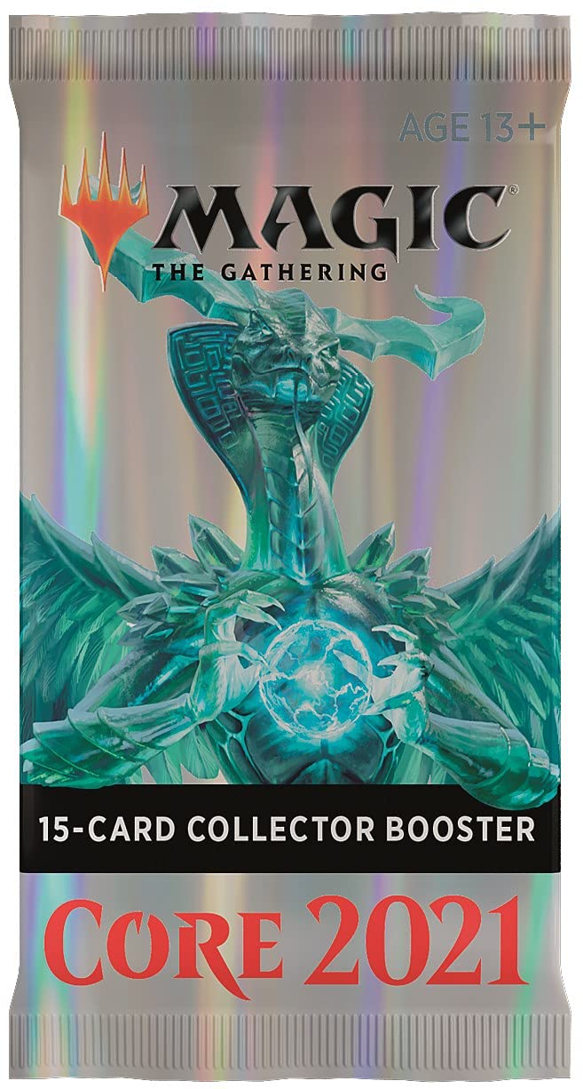 Magic: The Gathering Core Set 2021 (M21) Collector Booster | 15 Cards | Min. 4 Rares Per Pack