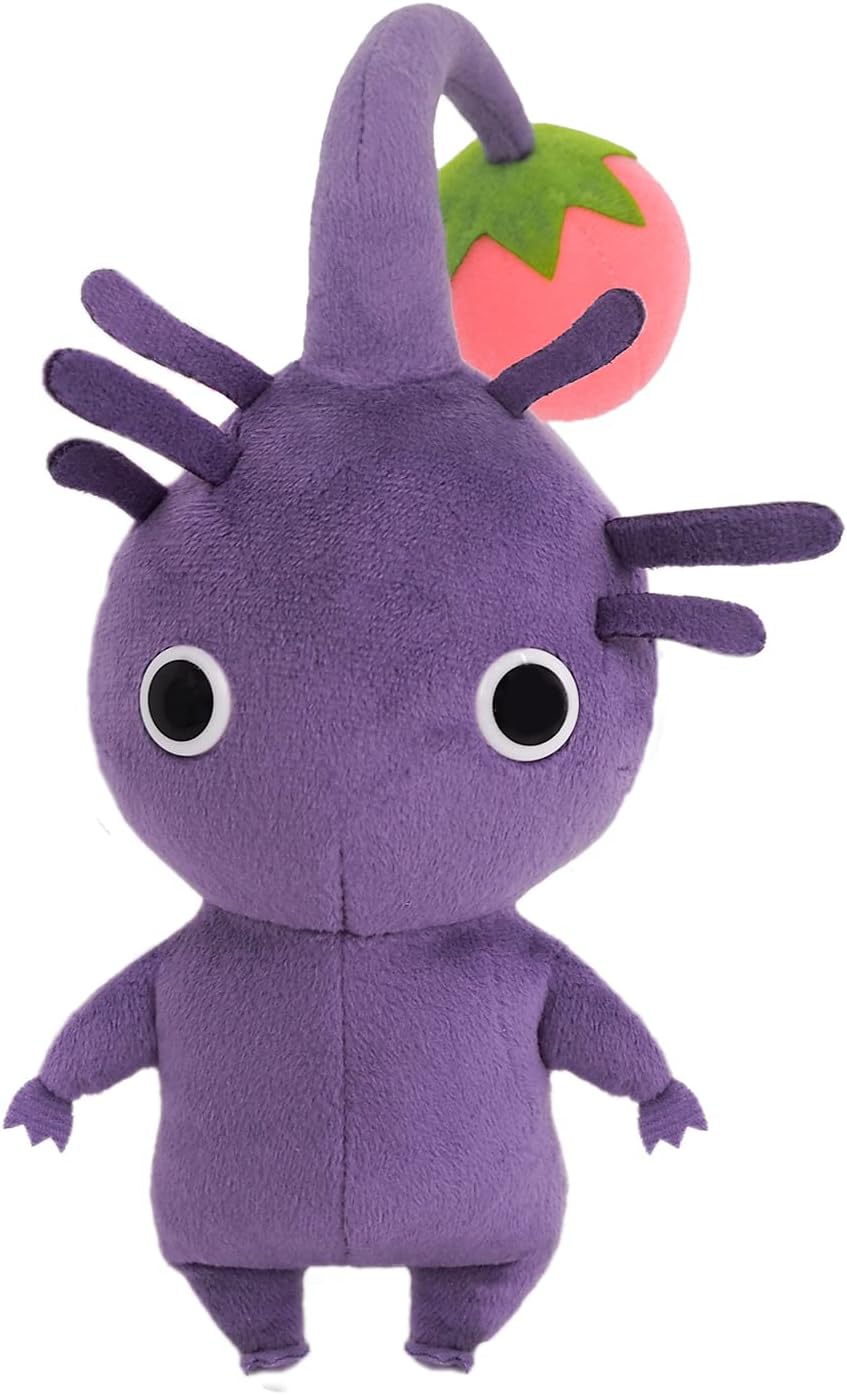 Sanei Boeki PK08 Pikmin All Star Collection Purple Pixin Plush Toy, Height 6.7 inches (17 cm)